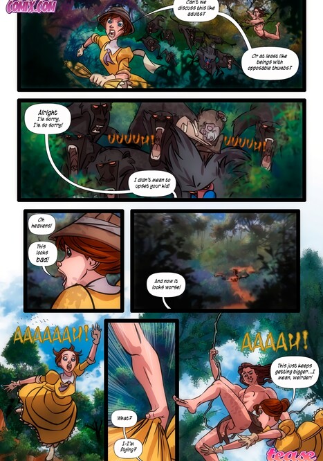 The Legend of the White Ape and the Snake Porn comic Cartoon porn comics on Tarzan