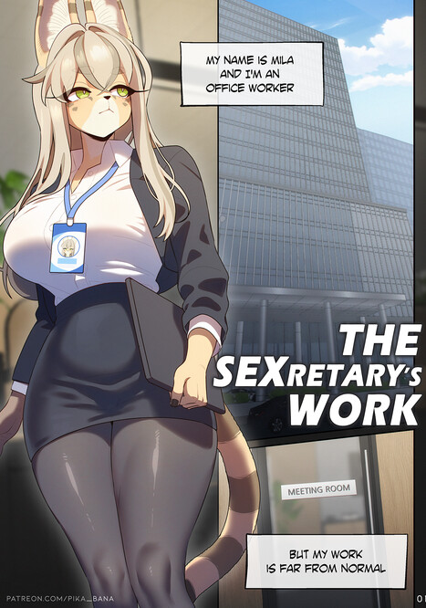 The Sexretary&#039;s Work Porn comic Cartoon porn comics on Furry