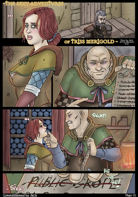 The Sexy Adventures of Triss Merigold Porn comic Cartoon porn comics on The Witcher