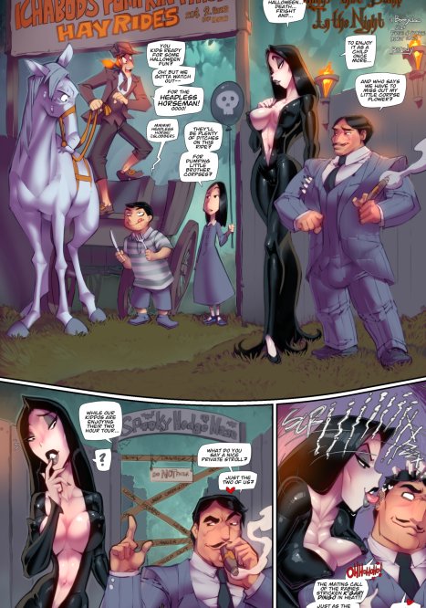 Things that Bump in the Night Porn comic Cartoon porn comics on The Addams Family