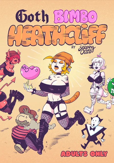 Funny adult humor Goth Bimbo Heathcliff Adult jokes and memes