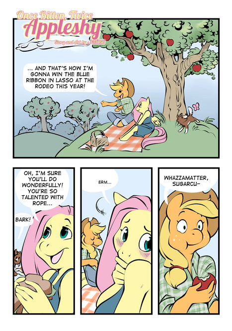 Once Bitten Twice Appleshy Porn comic Cartoon porn comics on My Little Pony: Anthro