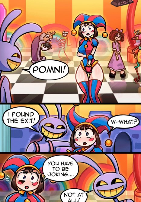 Pomni Found The Wrong Exit Door Porn comic Cartoon porn comics on The Amazing Digital Circus