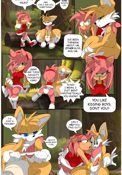 Amy in Heat Porn comic Cartoon porn comics on Sonic the Hedgehog