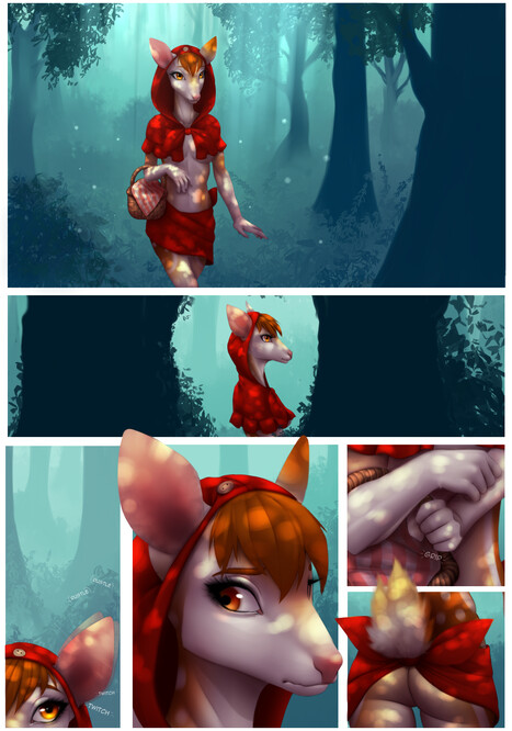 Little Red Riding Deer Porn comic Cartoon porn comics on Furry