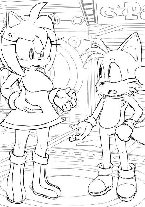 Amy&#039;s Twinkle Park Date Porn comic Cartoon porn comics on Sonic the Hedgehog
