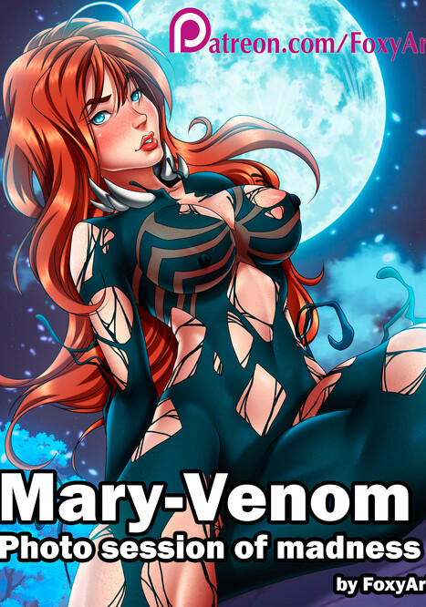 Mary-Venom - Photo session of madness Porn comic Cartoon porn comics on Marvel