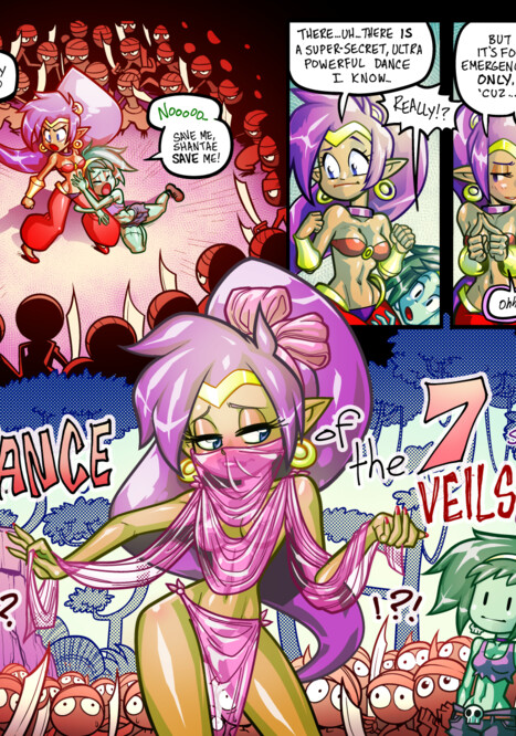 The Dance of the 7 Veils Porn comic Cartoon porn comics on Shantae