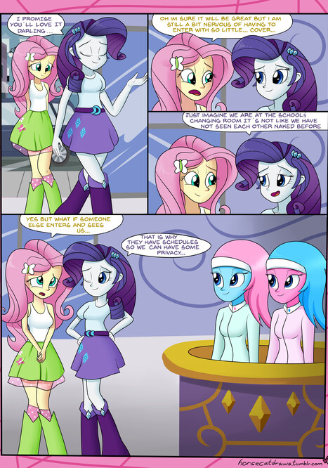 A very normal day at the spa Porn comic Cartoon porn comics on My Little Pony: Equestria Girls
