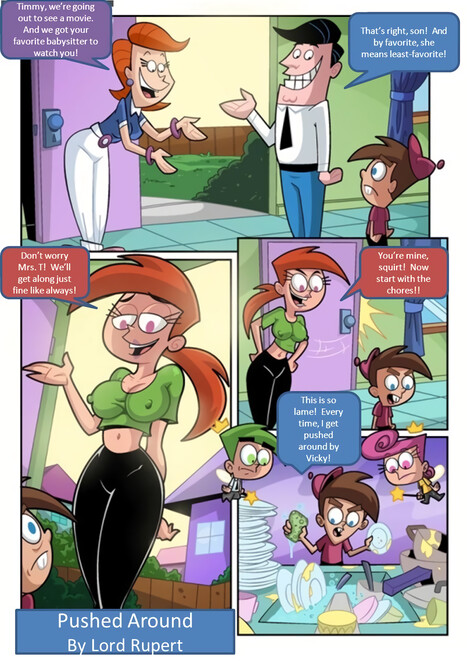 Pushed Around Porn comic Cartoon porn comics on The Fairly OddParents