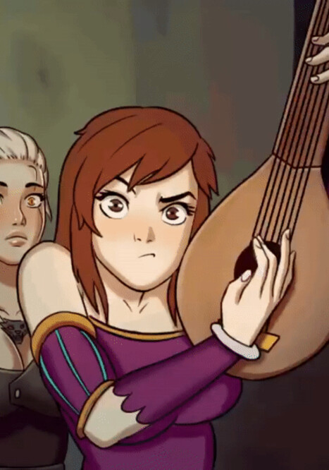 The Witcher and the horny bard Porn comic Cartoon porn comics on The Witcher