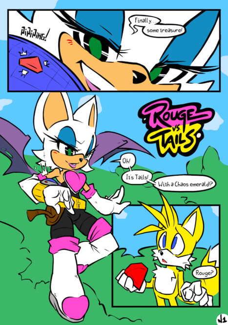 Rouge vs Tails Porn comic Cartoon porn comics on Sonic the Hedgehog
