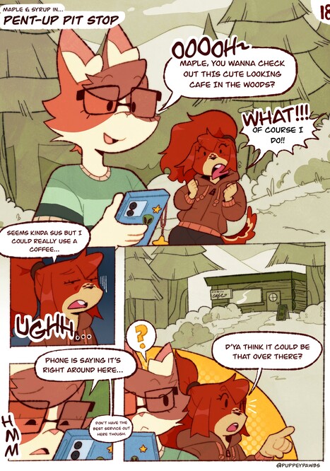 Maple and Syrup in Pent-Up Pit Stop Porn comic Cartoon porn comics on Furry