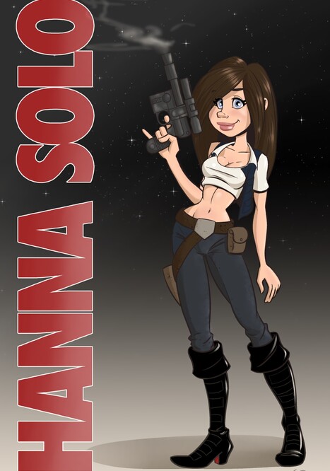 Star Whore: Hanna Solo Porn comic Cartoon porn comics on Star Wars
