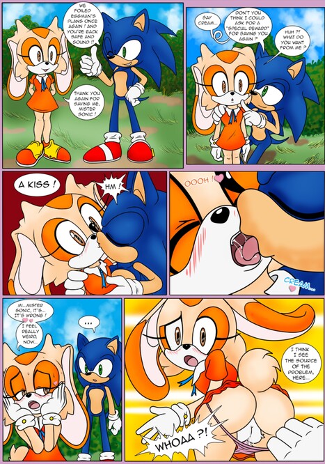 Reward for saving you - Cream Porn comic Cartoon porn comics on Sonic the Hedgehog: Mini comics
