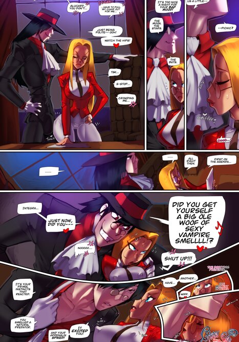 Integra Gives In Porn comic Cartoon porn comics on Hellsing