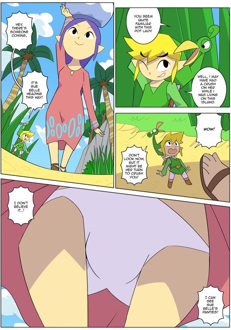 The Journey Up Sue Belle&#039;s Panties Porn comic Cartoon porn comics on The Legend of Zelda