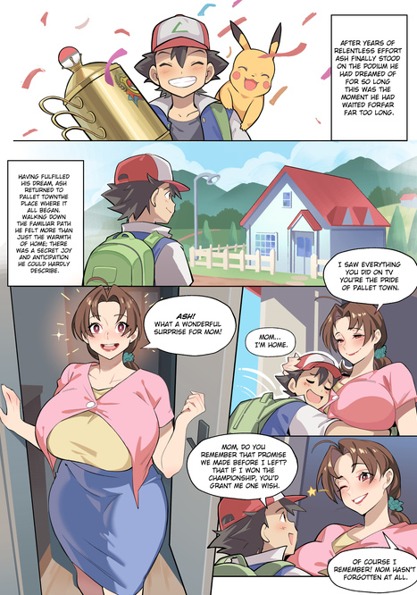 Ash and Delia Porn comic Cartoon porn comics on Pokemon
