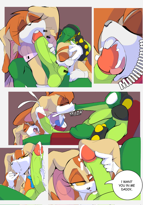 Cream's New Daddy Porn comic Cartoon porn comics on Sonic the Hedgehog