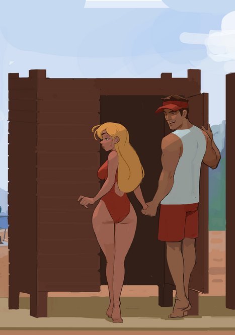 Lifeguard Porn comic Cartoon porn comics on Lilo and Stitch