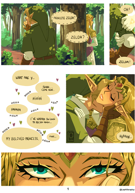 Link and Zelda's Secret Rendezvous Porn comic Cartoon porn comics on The Legend of Zelda