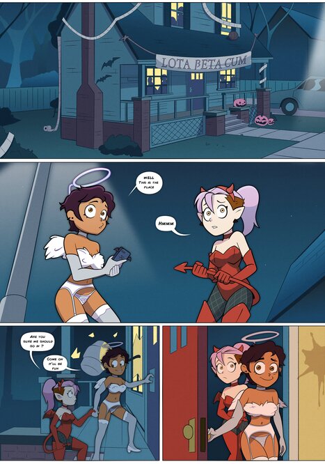 Luz and Amity&#039;s Halloween Party Porn comic Cartoon porn comics on The Owl House