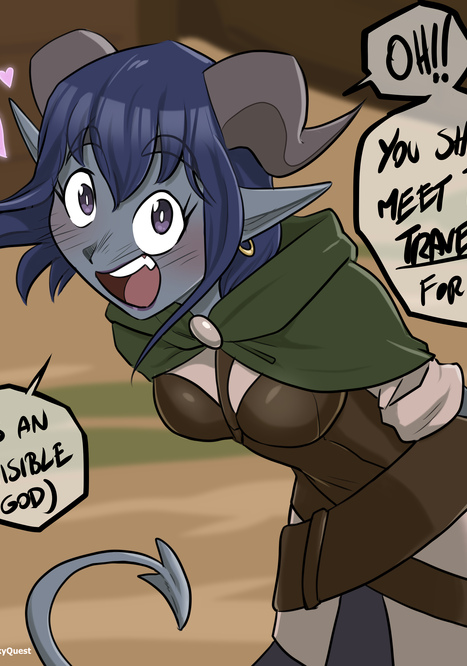Meet the Traveler!! (please?) Porn comic Cartoon porn comics on Dungeons &amp; Dragons