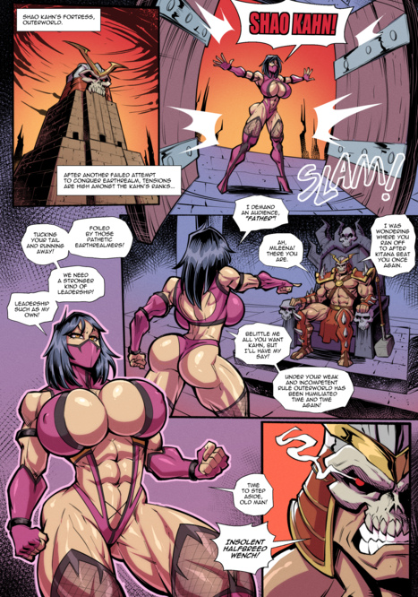 Mileena's Challenge Porn comic Cartoon porn comics on Mortal Kombat