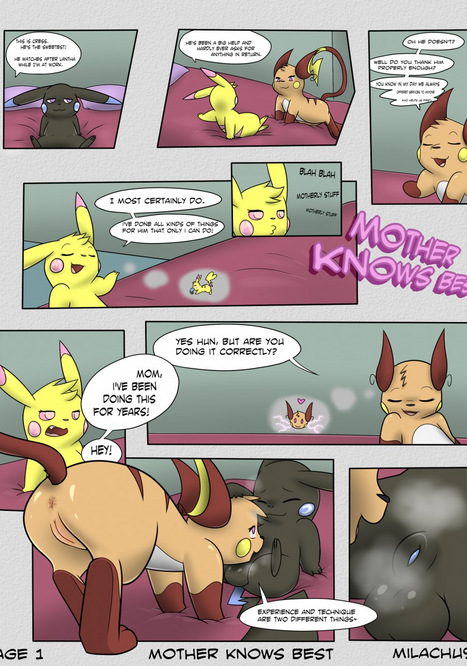 Mother Knows Best - Milachu92 Porn comic Cartoon porn comics on Pokemon