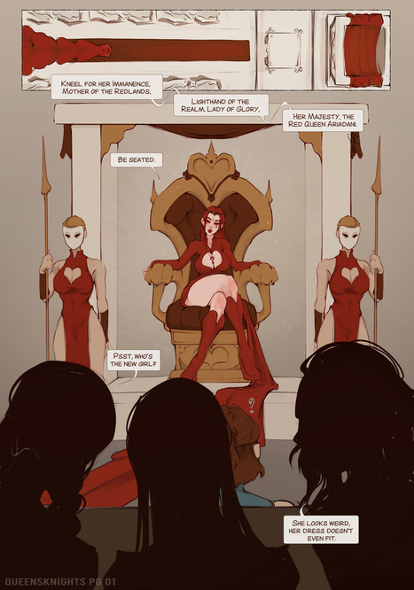 QueensKnights 1-4 Porn comic Cartoon porn comics on Others