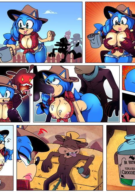 Sonibelle - Fool's Oil Porn comic Cartoon porn comics on Sonic the Hedgehog: Mini comics