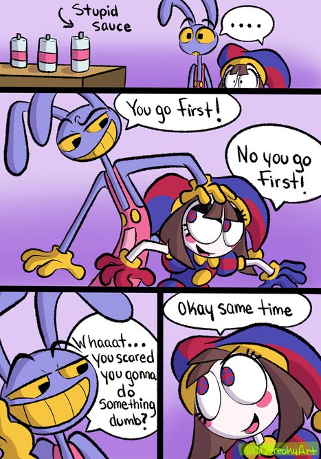 That Damn Stupid Sauce Amiright Porn comic Cartoon porn comics on The Amazing Digital Circus