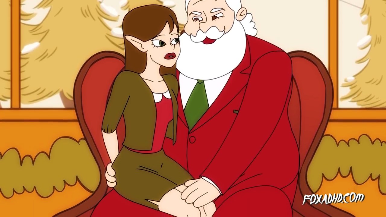 Fifty shades of Santa Cartoon porn video, Rule 34 animated